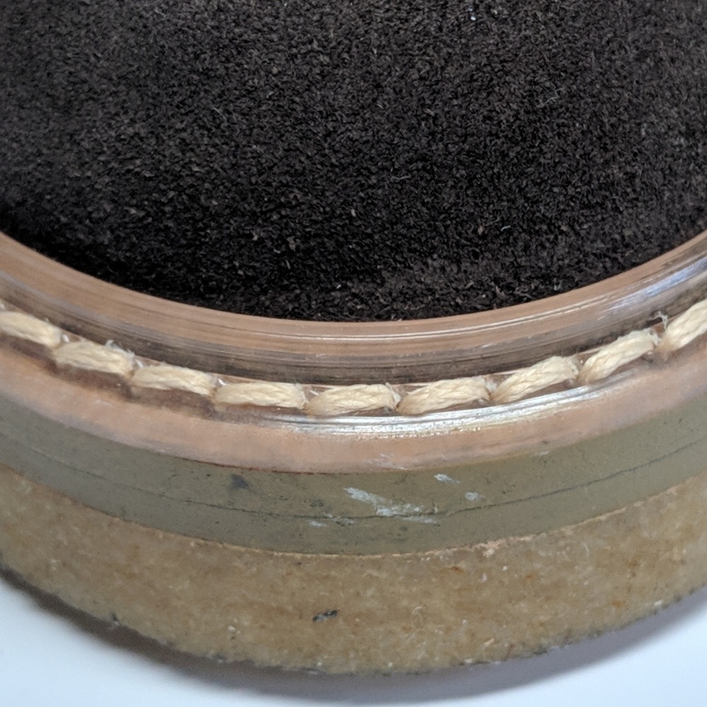 SOLD Chanel 17k Tan and Black Suede Boots - Picture 6 of 8